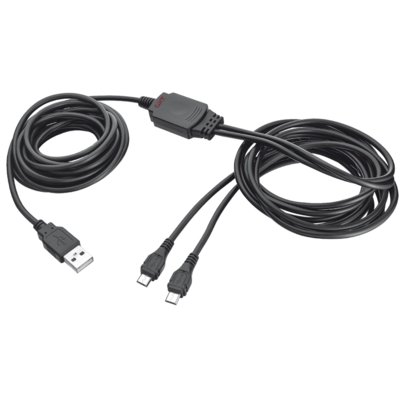 Trust GXT 222 Duo Charge & Play Kabel Dla PS4 Czarny 20165