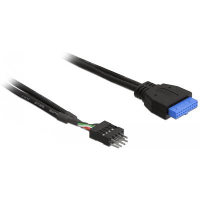 Delock Kabel USB 3.0 płyta główna (F) > USB 2.0 płyta główna (M), 0.3 m 83095