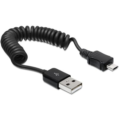 Delock Kabel Usb Am-micro 2.0 Spirala 20-60CM