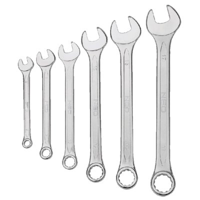 NEO-TOOLS Zestaw kluczy płasko-oczkowy 8-32mm 17szt. 09-753
