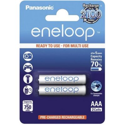 Panasonic Akumulatory Eneloop Lite R03/AAA 550mAh BK-4LCCE/2BE blister 2 sztuki BK-4MCCE/2BE