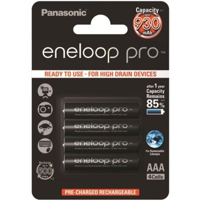 Panasonic ENELOOP AAA 900 mAh 500CYKLI 4SZT (154020)