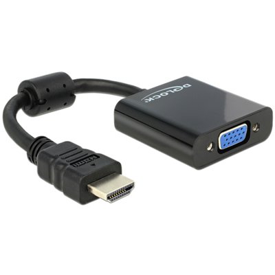 Delock Adapter HDMI-A(M)-> VGA(F) 25cm 65512