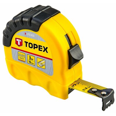 Topex Miara zwijana stalowa 3m x 16mm 27C303