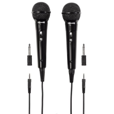 Thomson M135 - Mikrofon dynamiczny karaoke 3m, zestaw 2 szt.