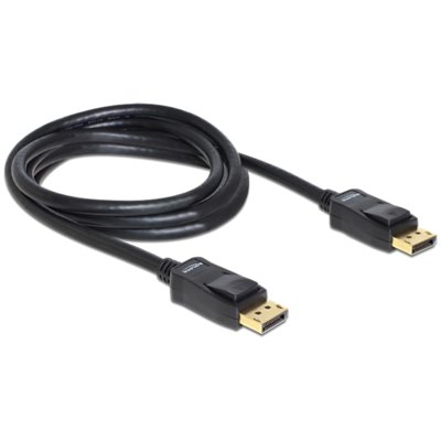 Impakt KABEL DISPLAYPORT M/M 2M V1.2 (20 PIN) 4K CZARNY DELOCK (1_345711)