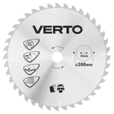 Verto Piła tarczowa 300x30mm 40Z 61H136