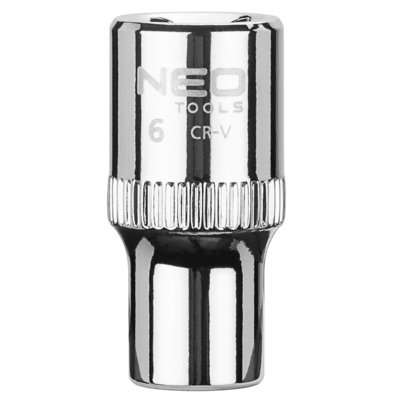 NEO-TOOLS nasadka sześciokątna, 6mm, 1/4'', , 08-224