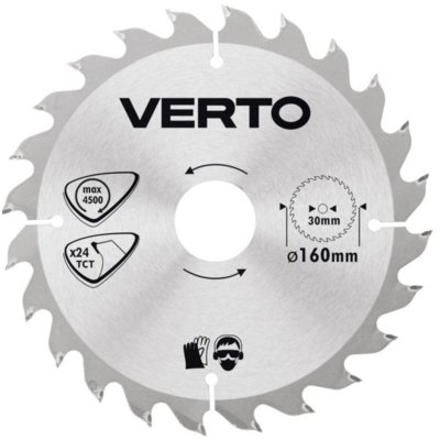 Verto TARCZA PILARKI 160X20 24 ZĘBY (61H118)