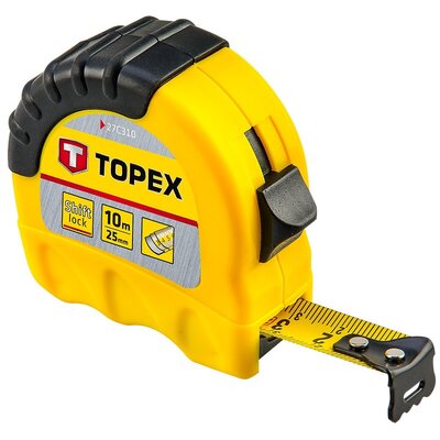 Topex Miara zwijana stalowa 10m x 25mm 27C310