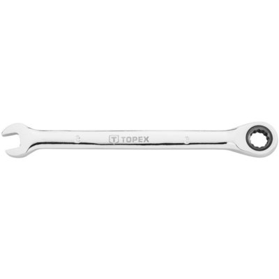 Topex Klucz płasko-oczkowy z grzechotką, 12 mm TOP-35D747