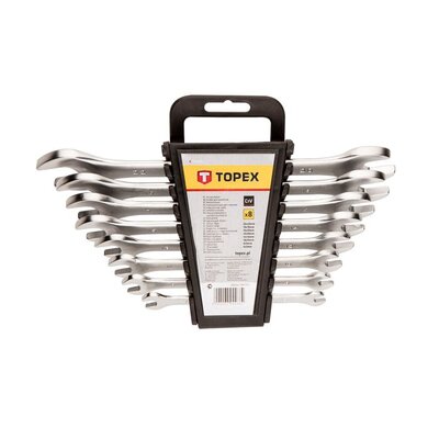 Topex Klucze płaski 35D656 komplet 8szt. (6-22 mm)