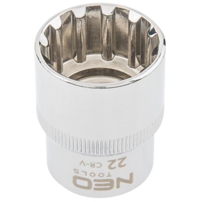 NEO-TOOLS Nasadka Spline 1/2 22 mm