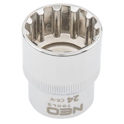 NEO-TOOLS Nasadka 08-596 Spline 1/2 cala 24 mm
