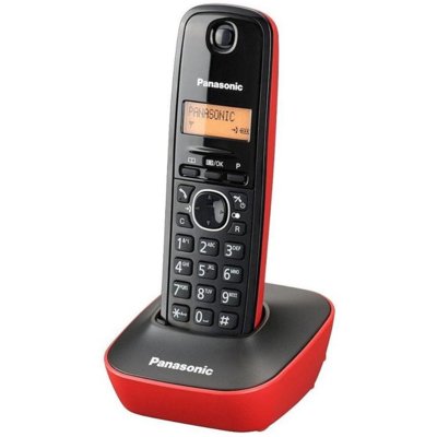 Panasonic Telefon bezprzewodowy KX-TG1611PDR czerwony KX-TG1611PDR