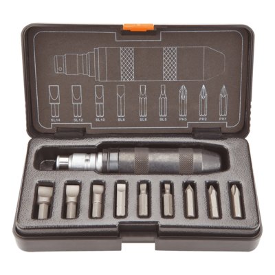 NEO-TOOLS wkrętak udarowy z koncówkami, 10 części, , 04-250