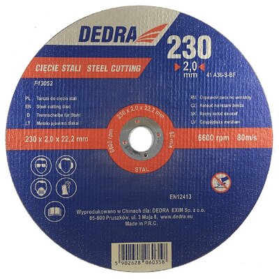 Dedra Tarcza do cięcia stali F13052