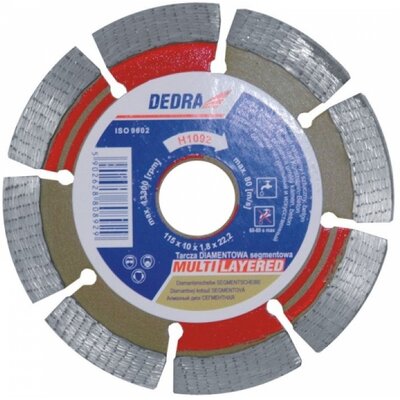 Dedra Tarcza do cięcia H1093 Multi-Layered 125 x 22.2 mm
