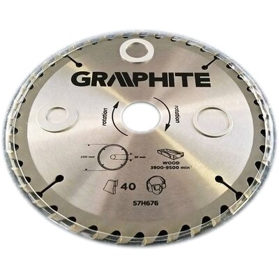 Graphite tarcza do drewna 200mm 40 zębów widia 57H676