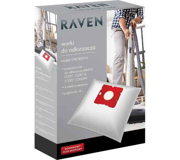 Raven EWO001N 4szt. + filtr