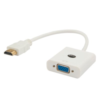 Savio Adapter cl-27 (HDMI M - D-Sub (VGA) F; 0,10m; kolor biały) cl-27