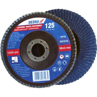 Dedra Tarcza listkowa do szlifowania granulacja 60 F26060 1601do1700-18-uniw