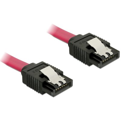 Delock Kabel do dysku DATA III (6GB/S) 30CM Z ZATRZASKAMI METALOWYMI (82676)