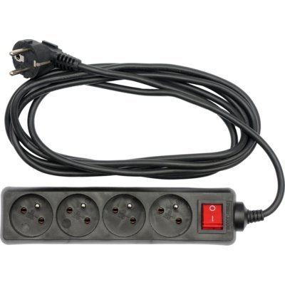 Vorel Przedłużacz elektryczny z uziemieniem 4 gniazda 1.5 m