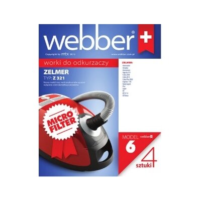 Webber Worek do odkurzacza WEBBER 6 (4 sztuki)