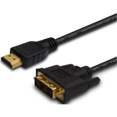 ELMAK SAVIO CL-10 Kabel HDMI AM 19pin - DVI-D M 18+1 4Kx2K 1,5m 1_336665