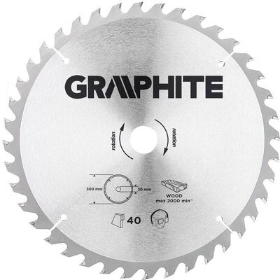 Graphite Tarcza do cięcia 55H606 300 x 30 mm do pilarki widiowa