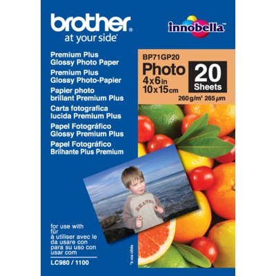 Papier fotograficzny BROTHER BP71GP20, 260 g/m2
