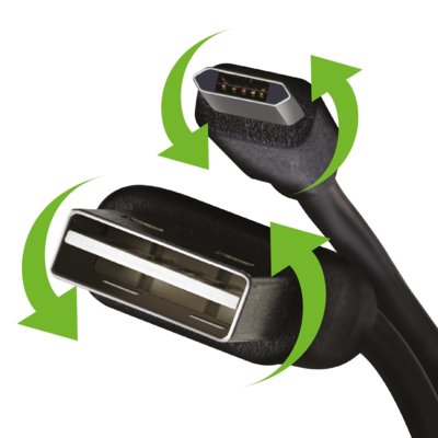 Celly Kabel Usb micro Usb 1M- Czarny