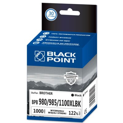 Black Point BPBLC1100/980XLBK zamiennik Brother LC1100/980BK (BPBLC1100/980BK)