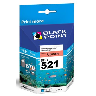 Black Point BPC521C zamiennik Canon CLI-521C