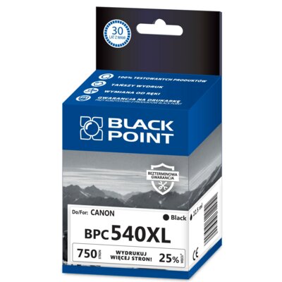 Black Point BPC540XL zamiennik Canon PG-540XL