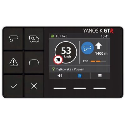 Yanosik Yanosik GTR - Asystent kierowcy z komunikatorem drogowym GTR