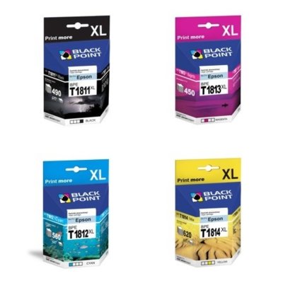 BlackPoint Tusz BLACK POINT BPET1816XL T1816 CMYK MULTIPAK BPET1816XL BPET1816XL