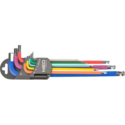 NEO-TOOLS Klucze sześciokątne 1.5-10 mm 9 szt.