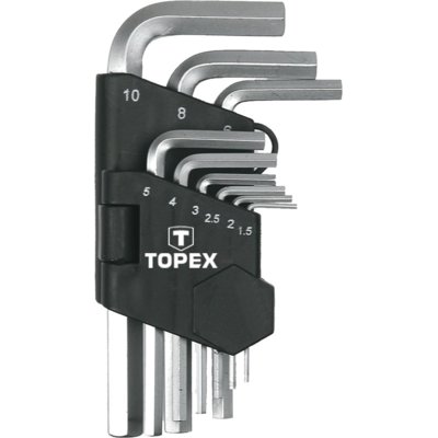 Topex Klucze imbusowe 1.5-10mm zestaw 9 szt 35D955