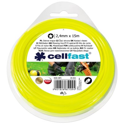 cellfast Żyłka tnąca Gwiazdka 2.4 mm x 15 m