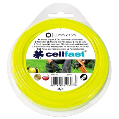 Żyłka do Podkaszarek Kwadrat 3.0 mm x 15 mb