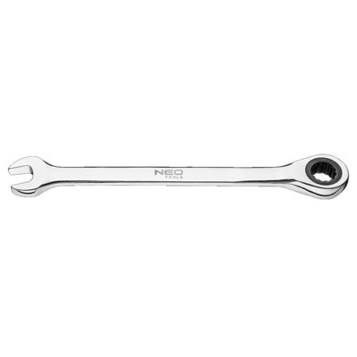 NEO-TOOLS Klucz płasko-oczkowy z grzechotką 27 mm