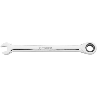 Topex X Klucz płasko-oczkowy TOPEX z grzechotką 21 mm