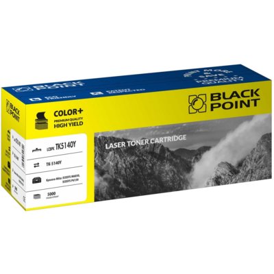 Black Point BlackPoint toner LCBPKTK5140Y zastępuje Kyocera TK-5140Y żółty LCBPKTK5140Y