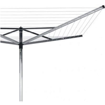 Brabantia 40m, 4 ramiona, mocowanie z tworzywa (do betonu), pokrowiec Szary 3232 (323201)