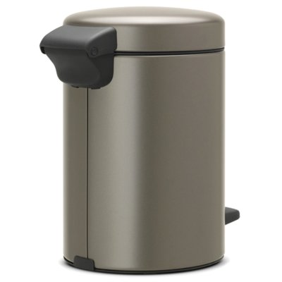 Brabantia Kosz pedałowy 3l, platynowy