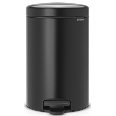 Brabantia Kosz pedałowy 12l, czarny matowy