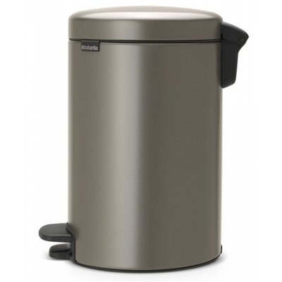 Brabantia Kosz pedałowy 12l, platynowy