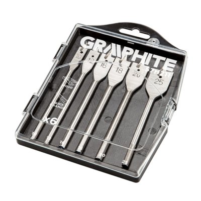 Graphite Wiertła do drewna łopatkowe 57H211 6 sztuk)